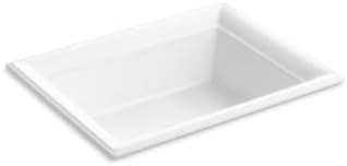 Kohler K-21781-0 Artifiacts 21' Rectangular Drop-in Bathroom Sink, White