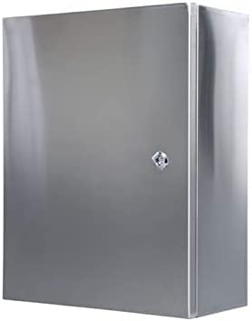 Distribution Box,Weatherproof Stainless Steel Electrical Box - Durable 25X15X30Cm Outdoor Junction Control Enclosure, Wall-Mounted Project Box With Mounting Plate For Sec,A Color-25*15*30cm