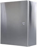 Distribution Box,Weatherproof Stainless Steel Electrical Box - Durable 25X15X30Cm Outdoor Junction Control Enclosure, Wall-Mounted Project Box With Mounting Plate For Sec,A Color-25*15*30cm