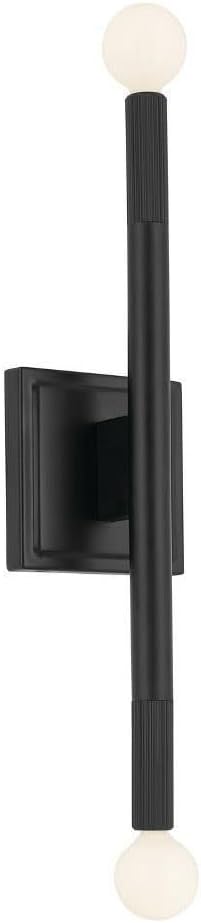 Kichler Odensa 17 Inch 2 Light Wall Sconce in Black