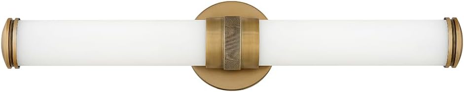 Hinkley Remi 5073CR Integrated LED 36W Bathroom Vanity Fixture with Etched White Glass, 23.75-inch, Etched White Glass, Champagne Bronze