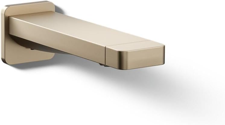 Kohler 23510-BV Parallel® Wall-Mount Bath spout, Vibrant Brushed Bronze