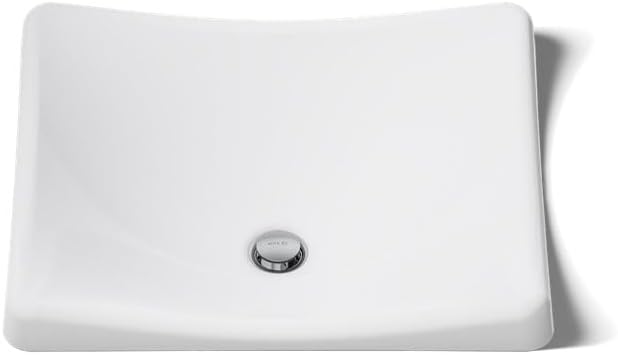 Kohler DemiLav Wading Pool vessel bathroom sink, White