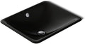 KOHLER 5400-7 Iron Plains Dual-Mount Bathroom Sink, Black