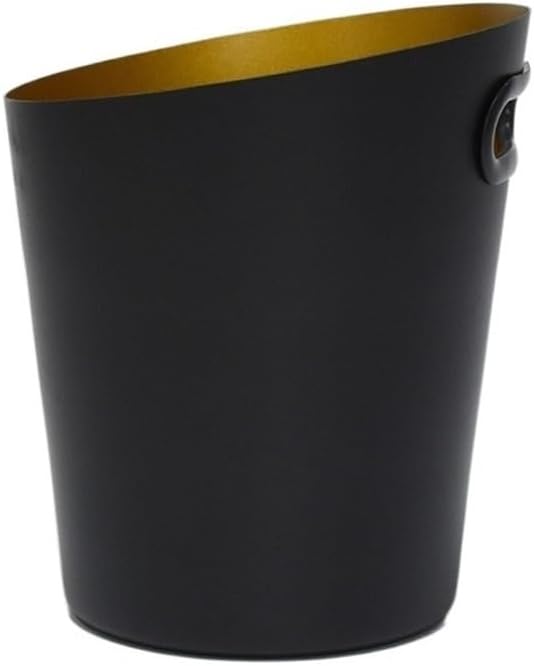 Iice Bucket, Stainless Steel Ice Bucket Cooler Whiskey Wine Bar Accessories Champagne Bucket Cooler Suitable for Cocktail Party Wine Bottle Restaurant Bar Party ,Ice Bucket for Parties(Black)