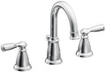 Moen WS84924 Two-Handle High Arc Bathroom Faucet, Chrome