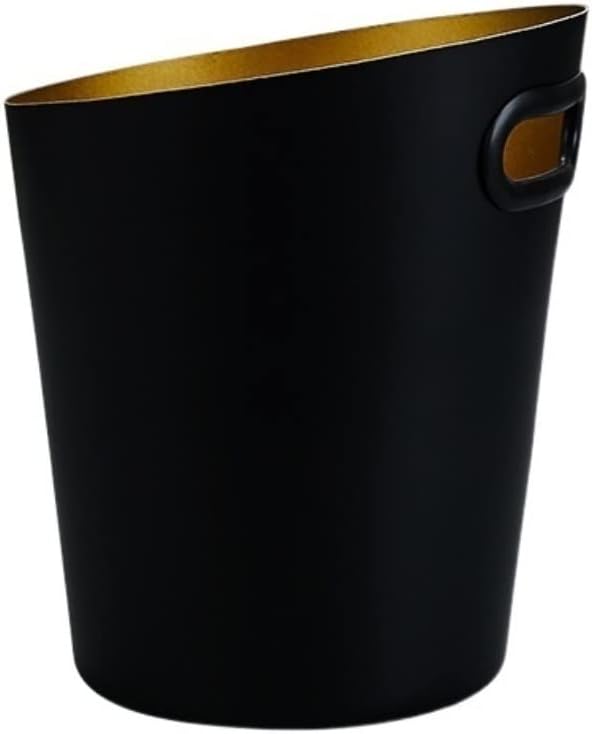 Drink Bucket Bar Supplies Inclined Stainless Steel Ice Bucket Champagne Bucket Bar Beer Bucket Cooler Bucket for Bar Club Ice Bucket for Parties(Black)