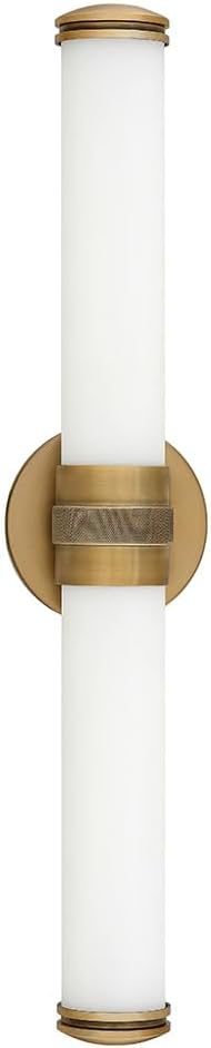 Hinkley Remi 5073CR Integrated LED 36W Bathroom Vanity Fixture with Etched White Glass, 23.75-inch, Etched White Glass, Champagne Bronze
