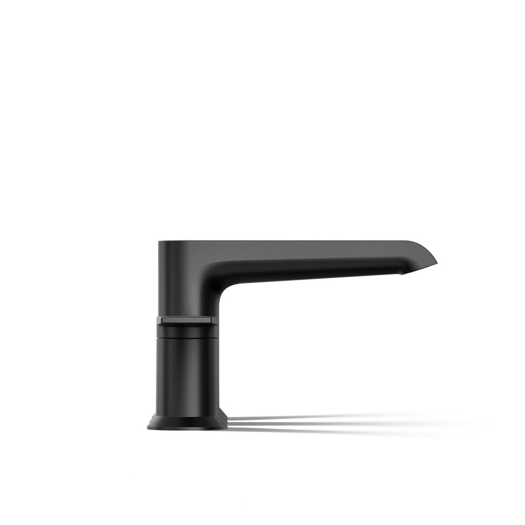 KOHLER K-T25740-4-BL Hint Two-Handle Deck-Mount Bath Faucet Trim, 10.0 GPM, Minimalist Design, Corrosion Resistant, Matte Black