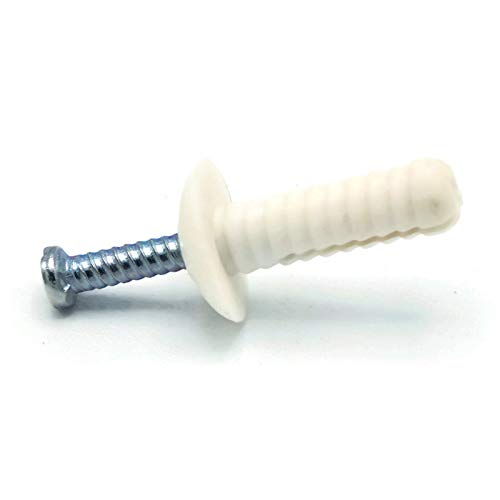 Nylon Hammer Drive Pin Nail in Masonry Concrete Anchors Zinc Nail 1/4' x 3' Qty 1000