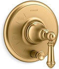 Kohler KT72768-4-2MB Artifacts Two Function Pressure Balanced Valve Trim Only with Single Lever Handle and Integrated Diverter - Less Rough In Vibrant Brushed Moderne Brass