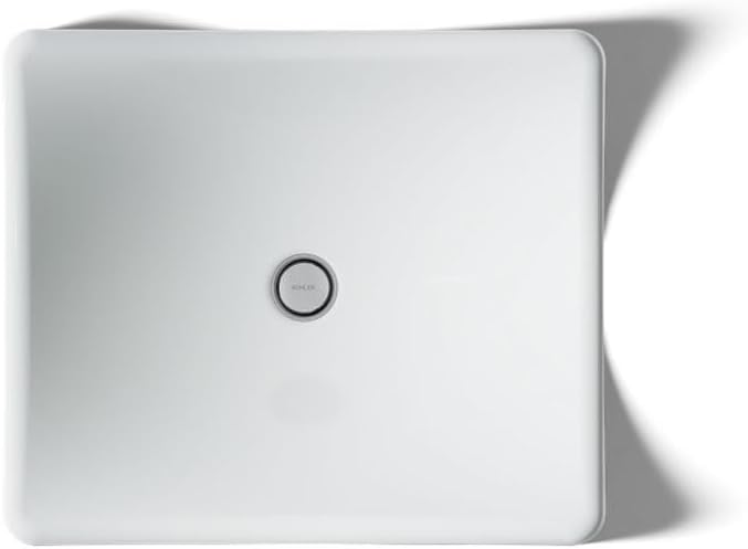 Kohler K-2833-95 DemiLav Rectangular Above-Counter 1 Bowl Bathroom Sink Ice Grey