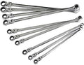 ATD Tools 6510 10pc Metric XL Flex Head Spline Ratcheting Box End Wrench Set ATD-6510