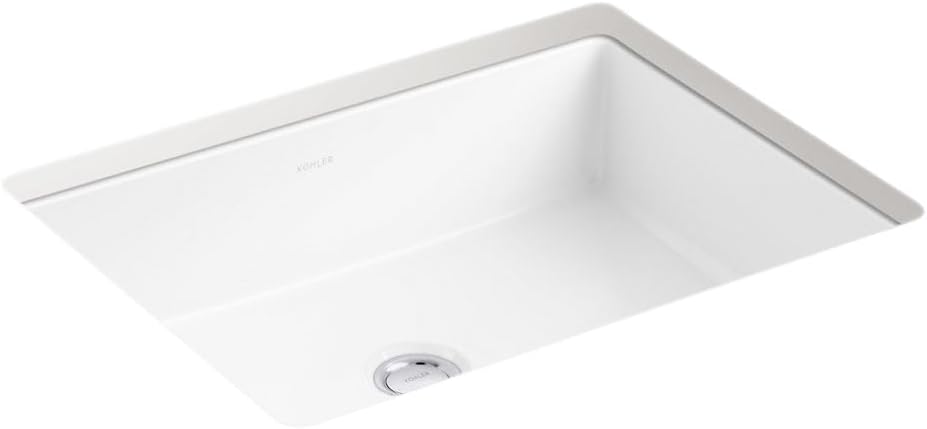 KOHLER 38380-0 Verticyl® 19-3/4' rectangular undermount bathroom sink, White