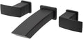 Pfister LG49DF3B Kenzo 2-Handle 8' Wallmount Bathroom Faucet, Matte Black, 3-Hole