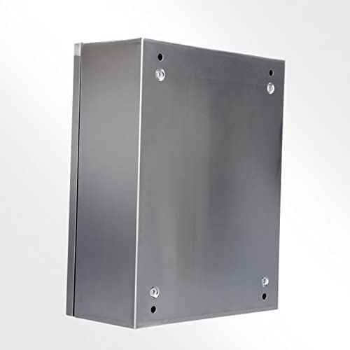 Distribution Box,Weatherproof Stainless Steel Electrical Box - Durable 25X15X30Cm Outdoor Junction Control Enclosure, Wall-Mounted Project Box With Mounting Plate For Sec,A Color-25*15*30cm
