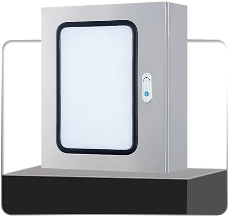 Stainless Steel Weatherproof Electrical Distribution Box with Double Doors, Outdoor Enclosure for Circuit Breakers & Network, Secure Mounting Solution,