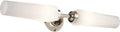 Kichler Truby 24.75 Inch 2 Light Vanity Light with Satin Etched Cased Opal Glass in Polished Nickel