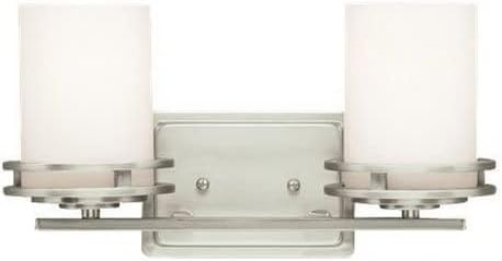 Kichler Hendrik 14.5' 2 Light Vanity Light with Light Umber Etched Glass Olde Bronze®