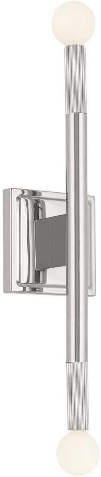 Kichler Odensa 17 Inch 2 Light Wall Sconce in Polished Nickel