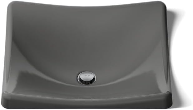 KOHLER K-2833-58 DemiLav Wading Pool Bathroom Sink, Thunder Grey