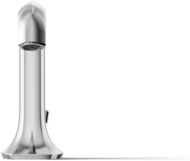 KOHLER 27009-K-CP Occasion Bathroom Sink Faucet Spout, Stationary Deck-Mount Bathroom Sink Spout, 1.0 gpm, Polished Chrome