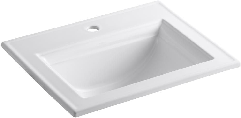 Kohler 2337-1-58 Memoirs® Stately 22-3/4' rectangular drop-in bathroom sink, Thunder Grey