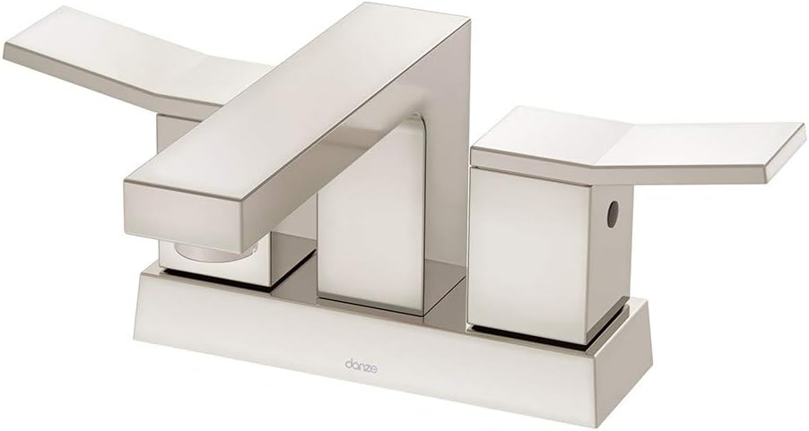 Gerber Avian 4 in. Centerset 2-Handle Bathroom Faucet with Metal Touch Down Drain, Brushed Nickel