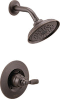 Delta Woodhurst 14 Series Shower Faucet Set, Oil Rubbed Bronze Shower Head and Handle Set, Valve Trim Kit, Venetian Bronze T14232-RB (Valve Not Included)