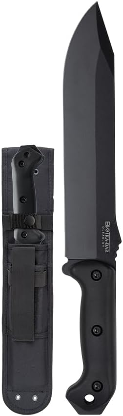 Ka-Bar Becker BK9 Combat Bowie Fixed Blade Knife, Black