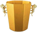 Ice Bucket, Bar Ice Bucket Champagne Bucket Commercial Beer Wine Bucket for Ice Cubes Ice Buckets For Parties(Gold)