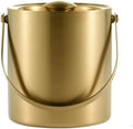 Drink Bucket Bar Supplies Champagne Bucket Stainless Steel Ice Bucket Creative Ice Cube Container for Bar Ice Bucket Cold Storage Ice Bucket for Parties(Gold,2L)