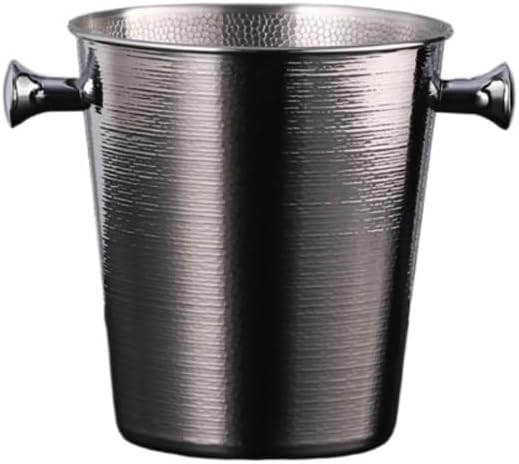 Ice Bucket, 5L Wine Ice Bucket for Home & Commercial Bar Use Ice Buckets For Parties(Silver)