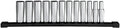 12pc 48-22-9521 for Milwaukee 3/8' Drive 12-Point Deep Well Metric Socket Set NEW
