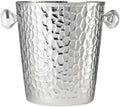 Ice Bucket, Stainless Steel Wine Chiller Champagne & Red Wine Cooler Bucket Ice Buckets For Parties(Silver)