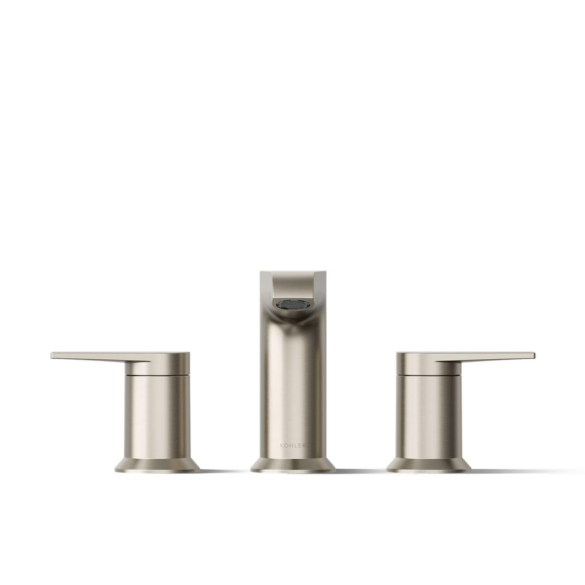 KOHLER K-T25740-4-BN Hint Two-Handle Deck-Mount Bath Faucet Trim, 10.0 GPM, Minimalist Design, Corrosion Resistant, Vibrant Brushed Nickel