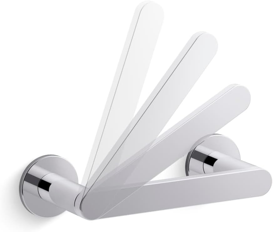 Composed Wall Mounted Pivoting Toilet Paper Holder