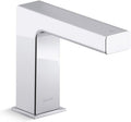 Kohler K-104S37-SANA-CP Strayt Touchless Bathroom Sink Faucet with Kinesis Sensor Technology, DC Powered, Chrome Finish, polished chrome