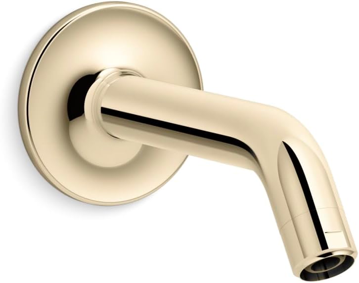 Kohler K-933-AF Purist Shower Arm and Flange - Vibrant French Gold