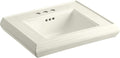 Memoirs® pedestal/console table bathroom sink basin with 4' centerset faucet holes