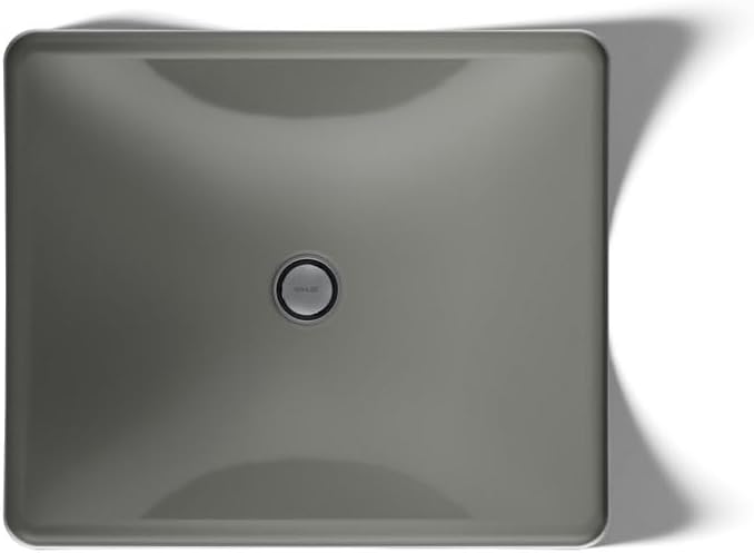 KOHLER K-2833-58 DemiLav Wading Pool Bathroom Sink, Thunder Grey