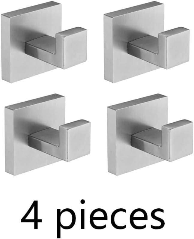 Stainless Steel Bathroom Accessories Brushed Nickel Towel Rack Toilet Paper Holder Towel Bar Hook Toilet Hardware,Hook 4 pcs,
