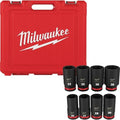 Milwaukee 8 Pc. SHOCKWAVE Impact Duty™ 3/4' Drive Metric Deep 6 Point Socket Set