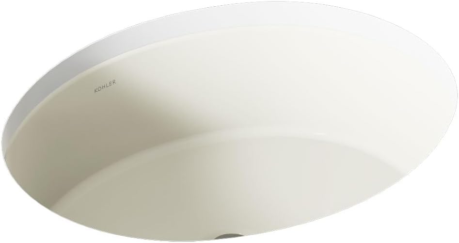 Kohler K-2881-96 1-Bowl Undermount Bathroom Sink w/Overflow Biscuit