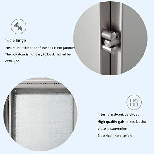 Distribution Box,Waterproof Electrical Junction Box, Wall-Mounted Enclosure with Hinged Cover, Indoor/Outdoor Meter Case, Durable Electrical Project Box with Mounting Pla,