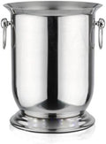 Ice Cube Champagne Bucket with Stand, Stainless Steel Double Wall Wine Chiller with Carrying Handle, Ice Buckets for Parties Festival Bar Outdoor or Indoor Use, 5L for Wine