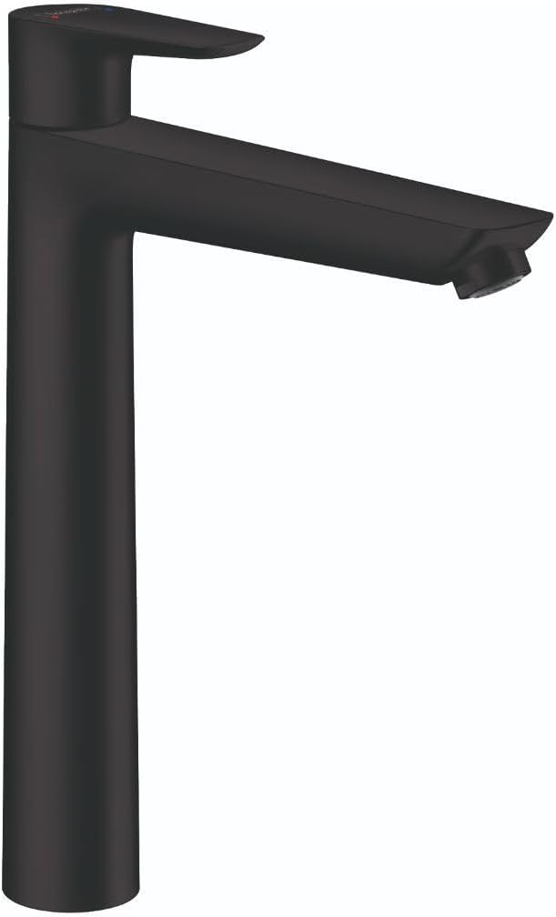 hansgrohe Talis E Modern Easy Install Easy Clean 1-Handle 1-Hole 11-inch Tall Bathroom Sink Faucet in Matte Black, 71717671