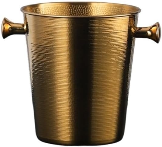 Ice Bucket, 5L Wine Ice Bucket for Home & Commercial Bar Use Ice Buckets For Parties(Gold)