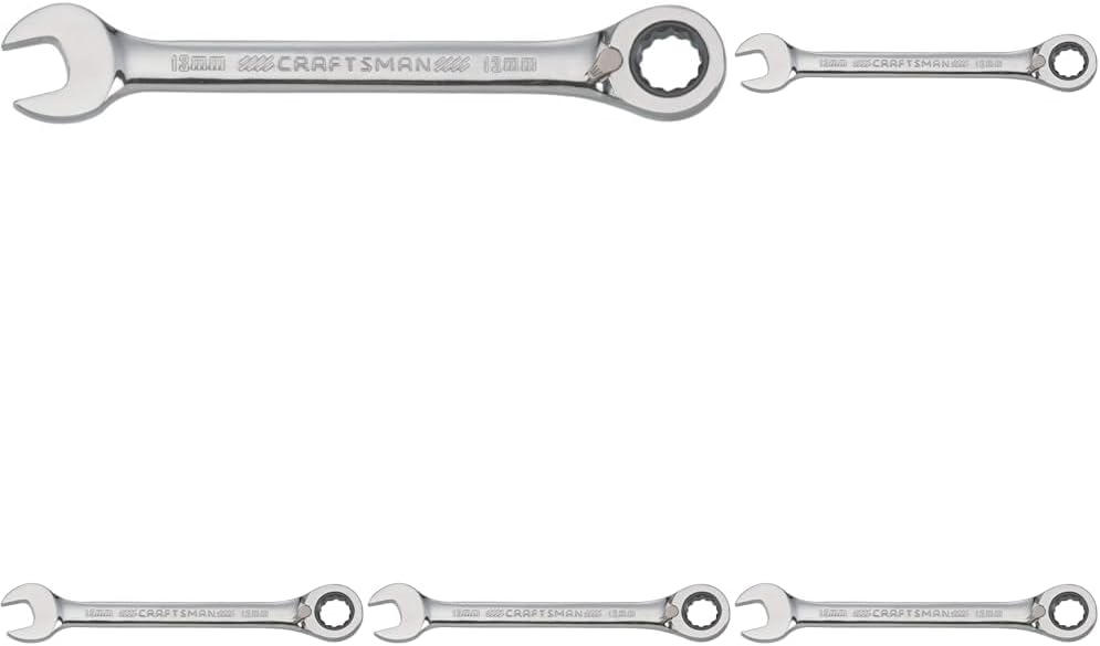 CRAFTSMAN Ratcheting Wrench, Metric, Reversible, 13mm, 72-Tooth, 12-Point (CMMT42424) (Pack of 5)