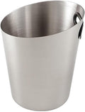Stainless Steel Ice Bucket 5L Golden Champagne and Wine Bucket Cooler Ice Buckets for Drinks and Parties(Silver)